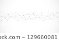 Abstract geometric background with connecting the dots and lines. Networking concept, internet connection and global communication. 129660081