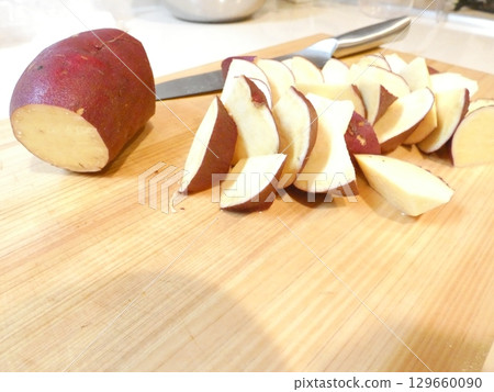 Cut sweet potato Cut sweet potato 129660090