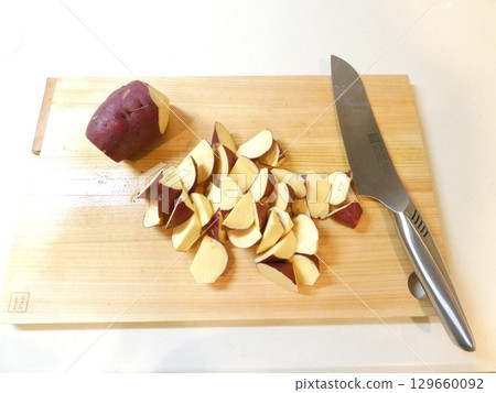 Cut sweet potato Cut sweet potato 129660092