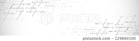 Website header or banner design template. Abstract technology background with arrows and lines. Website header or banner design template. Abstract technology background with arrows and lines. 129660100