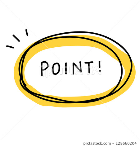 Hand-drawn POINT title frame Hand-drawn POINT title frame 129660204