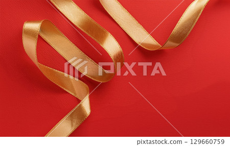 Ribbon background illustration 129660759