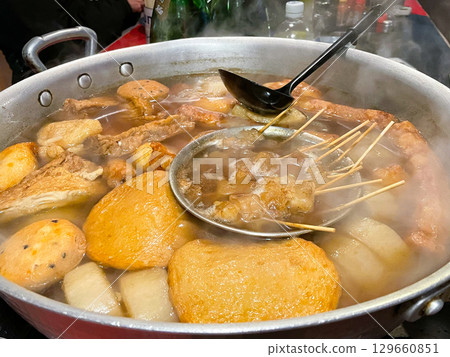 Food stall menu: Hakata oden Food stall menu: Hakata oden 129660851