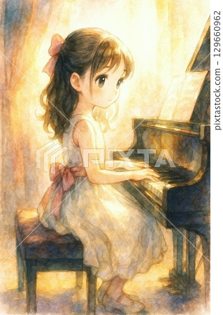 彈鋼琴的女孩 彈鋼琴的女孩 129660962