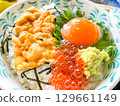 佐賀縣呼子町產的海膽鮭魚子小碗 129661149