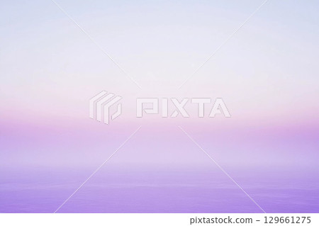 Soft Lavender Hues Blend Seamlessly Over Tranquil Waters at Twilight Generative AI 129661275