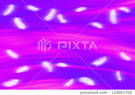 White bird wings fluttering softly in the pink light White bird wings fluttering softly in the pink light 129661708