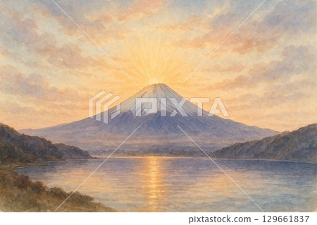 First sunrise from Mt. Fuji 129661837