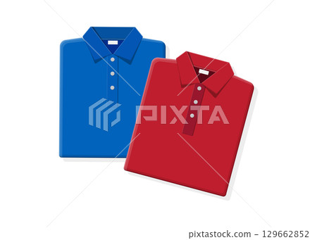 Folded color shirt icons Vector Stock Illustration Folded color shirt icons Vector Stock Illustration 129662852