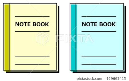 用於學校學習和筆記的筆記本文具插圖 129663415
