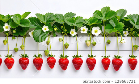 Strawberry planter cultivation 129663721