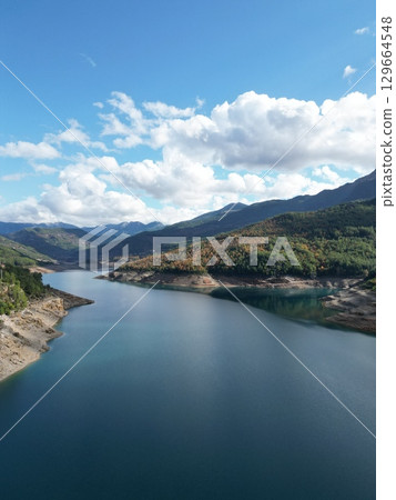 4k drone view of the canyon. High quality photo 4k drone view of the canyon. High quality photo 129664548