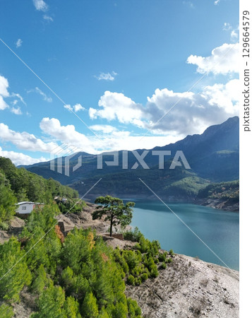 4k drone view of the canyon. High quality photo 129664579