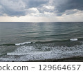 Cloudy ocean waves. High quality photo 129664657