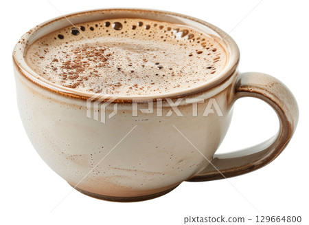 Cup of coffee for drink isolated on white background png transparent clipart. 129664800