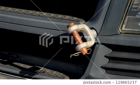 Steel Tow Hook on Truck For Emergency Towing 129665237