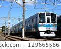 Odakyu Electric Railway 2000 series train with a forwarding sign parked at the depot 129665586