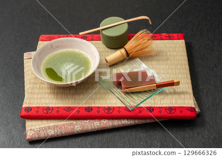 Mizuyokan, a traditional Japanese summer sweet Mizuyokan, a traditional Japanese summer sweet 129666326