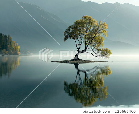寂靜的霧湖 寂靜的霧湖 129666406