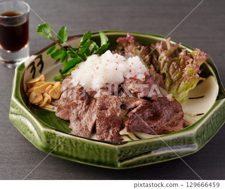 Beef Skirt Steak with Ponzu Sauce 129666459