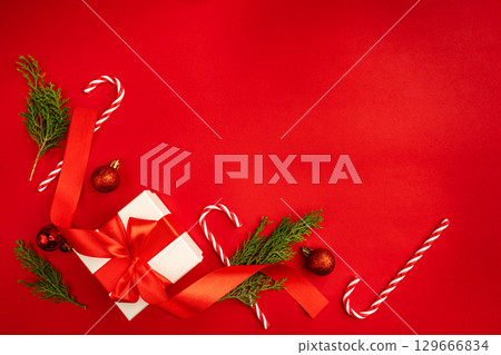 Christmas and Happy New background Christmas and Happy New background 129666834