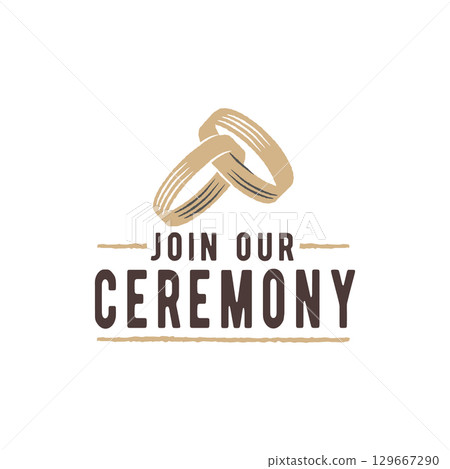 Wedding Ceremony Logo Wedding Ceremony Logo 129667290