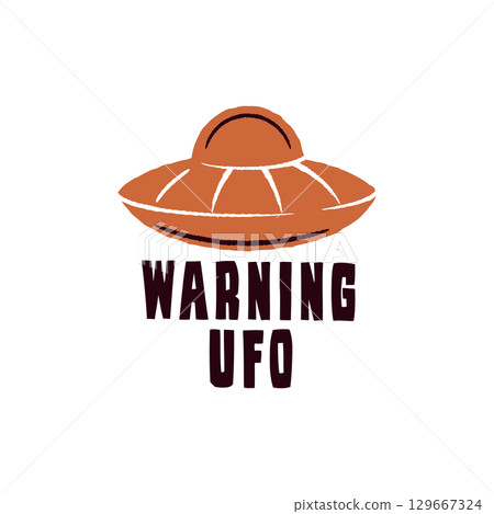 Warning UFO Logo Warning UFO Logo 129667324