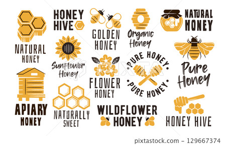 Honey Logo Set 129667374