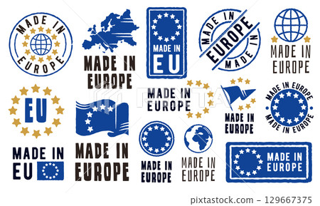 Made In Europe Logos 129667375