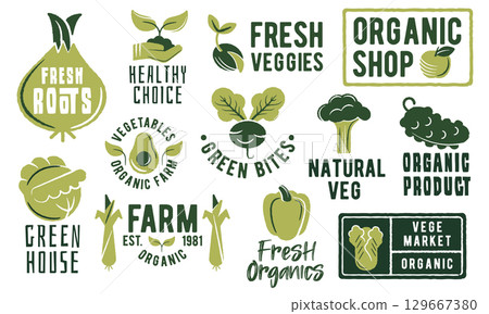 Organic Farm Logos Organic Farm Logos 129667380
