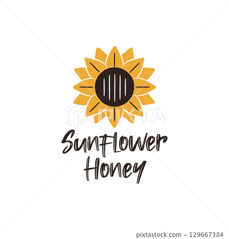 Sunflower Honey Logo Sunflower Honey Logo 129667384