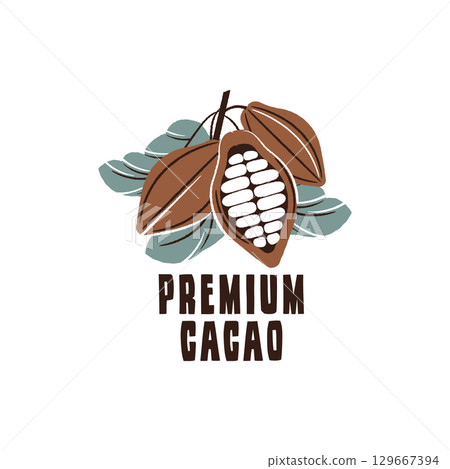 Premium Cacao Logo Premium Cacao Logo 129667394