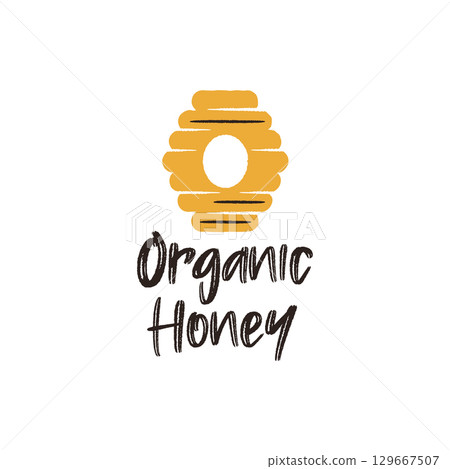 Organic Honey Logo Organic Honey Logo 129667507