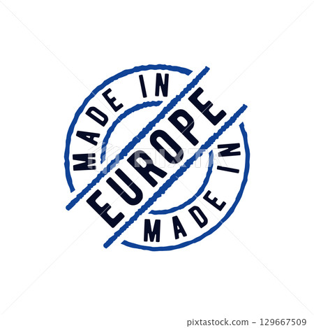 Made In Europe Stamp Logo 129667509