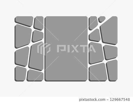 Template collage of 17 frames, images, photo 129667548