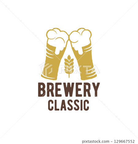 Classic Brewery Beer Logo Classic Brewery Beer Logo 129667552