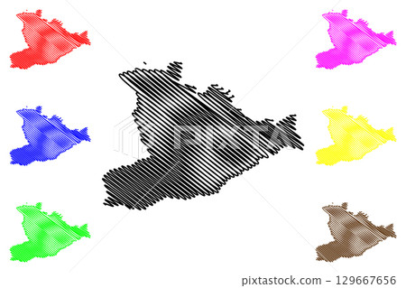 Schlatt-Haslen District (Switzerland, Swiss Confederation, Canton of Appenzell Innerrhoden or Appenzell Inner-Rhodes) map vector illustration, scribble sketch Bezirk Schlatt Haslen map Schlatt-Haslen District (Switzerland, Swiss Confederation, Canton of Appenzell Innerrhoden or Appenzell Inner-Rhodes) map vector illustration, scribble sketch Bezirk Schlatt Haslen map 129667656