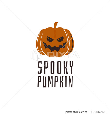 Spooky Pumpkin Logo 129667660
