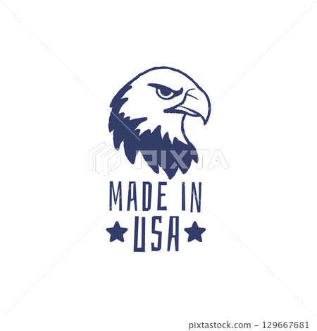 Made In USA Eagle Logo 129667681