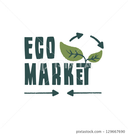 Eco Market Logo 129667690