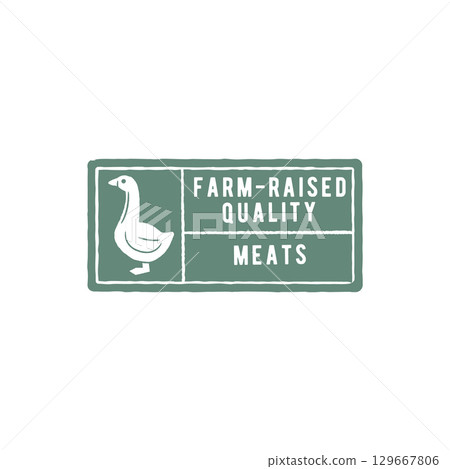 Farm Meat Logo 129667806