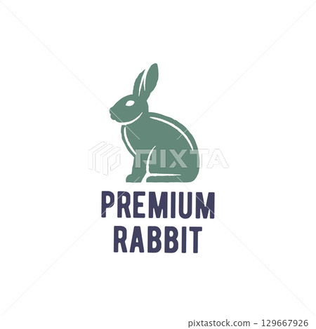 Premium Rabbit Logo 129667926