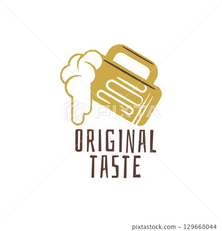 Foamy Beer Mug Logo Foamy Beer Mug Logo 129668044