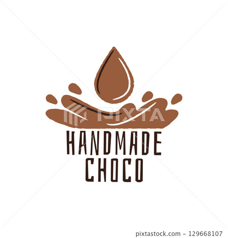 Handmade Chocolate Logo Handmade Chocolate Logo 129668107