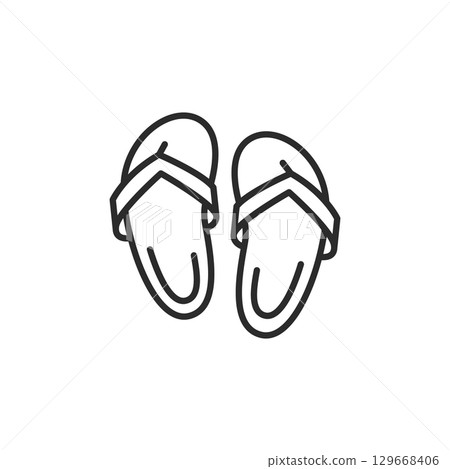 Flip Flops Icon 129668406