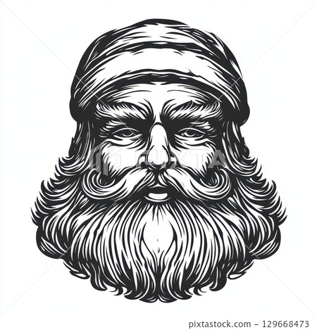 illustration man style classic portraiture color 129668473