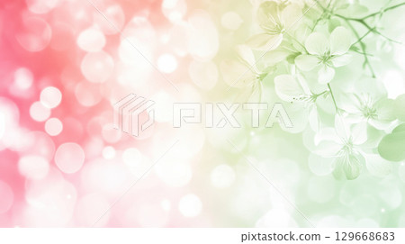 background effect flowers bouquet green pastel 129668683