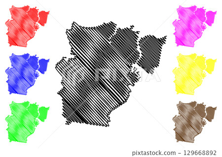 City of Devonport (Commonwealth of Australia, Tasmania, lutruwita) map vector illustration, scribble sketch Devonport City Council map City of Devonport (Commonwealth of Australia, Tasmania, lutruwita) map vector illustration, scribble sketch Devonport City Council map 129668892