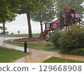 Rainy Day at Lake Balaton Playground 129668908