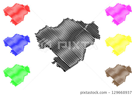 George Town Council (Commonwealth of Australia, Tasmania, lutruwita) map vector illustration, scribble sketch George Town map George Town Council (Commonwealth of Australia, Tasmania, lutruwita) map vector illustration, scribble sketch George Town map 129668937